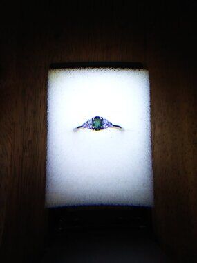LAB Created Alexandrite Silver RIng